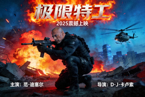 动作电影《极限特工》高清海报 - 主角手持武器准备执行任务
